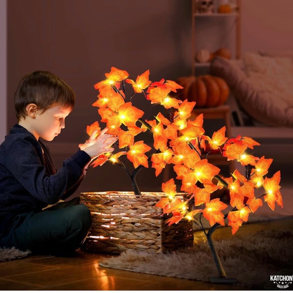 LED Lighted Maple Tree Decor - Picture 7 of 8